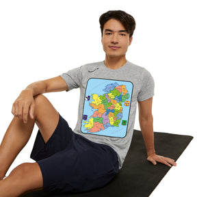 Map of Ireland Sports  T-shirt