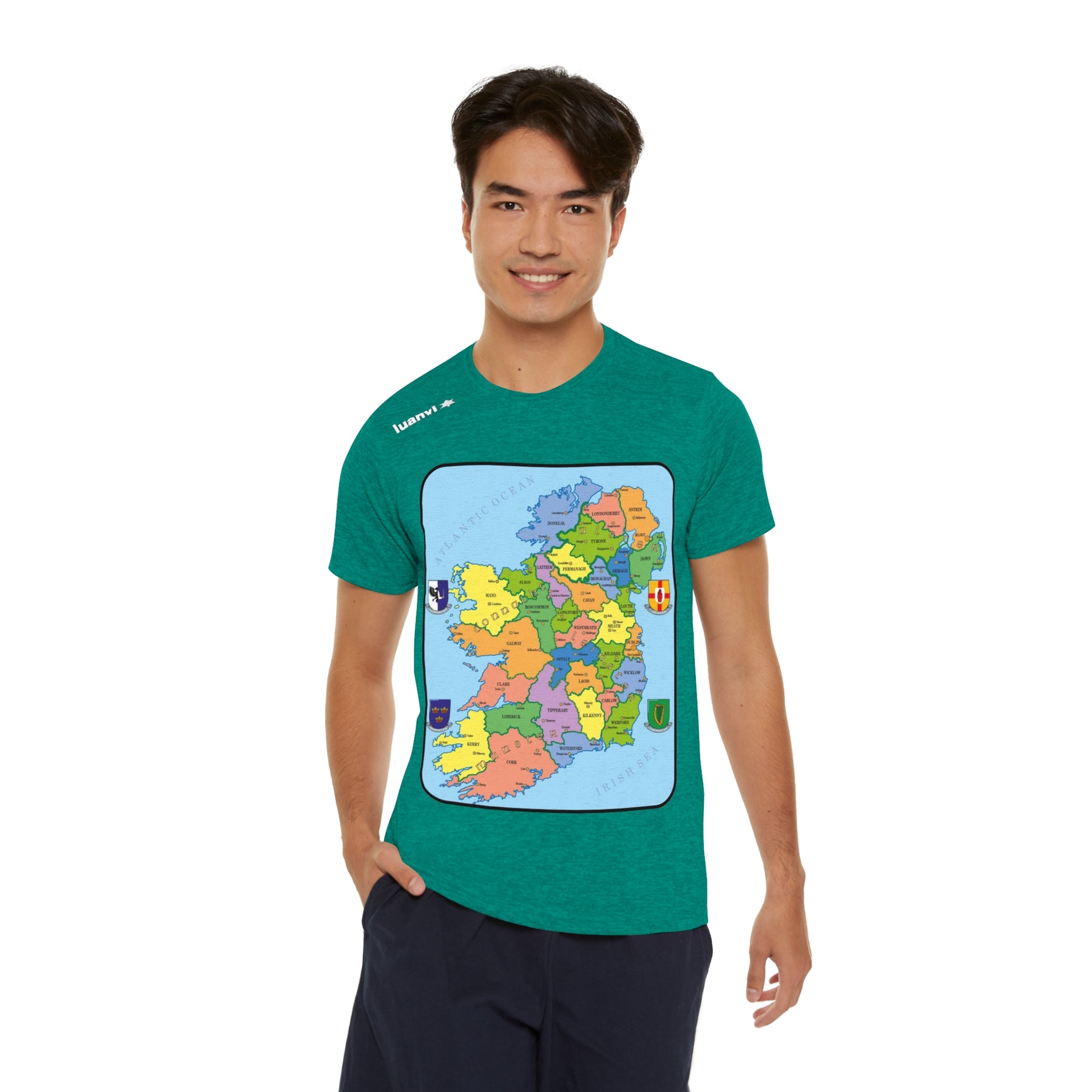 Map of Ireland Sports  T-shirt