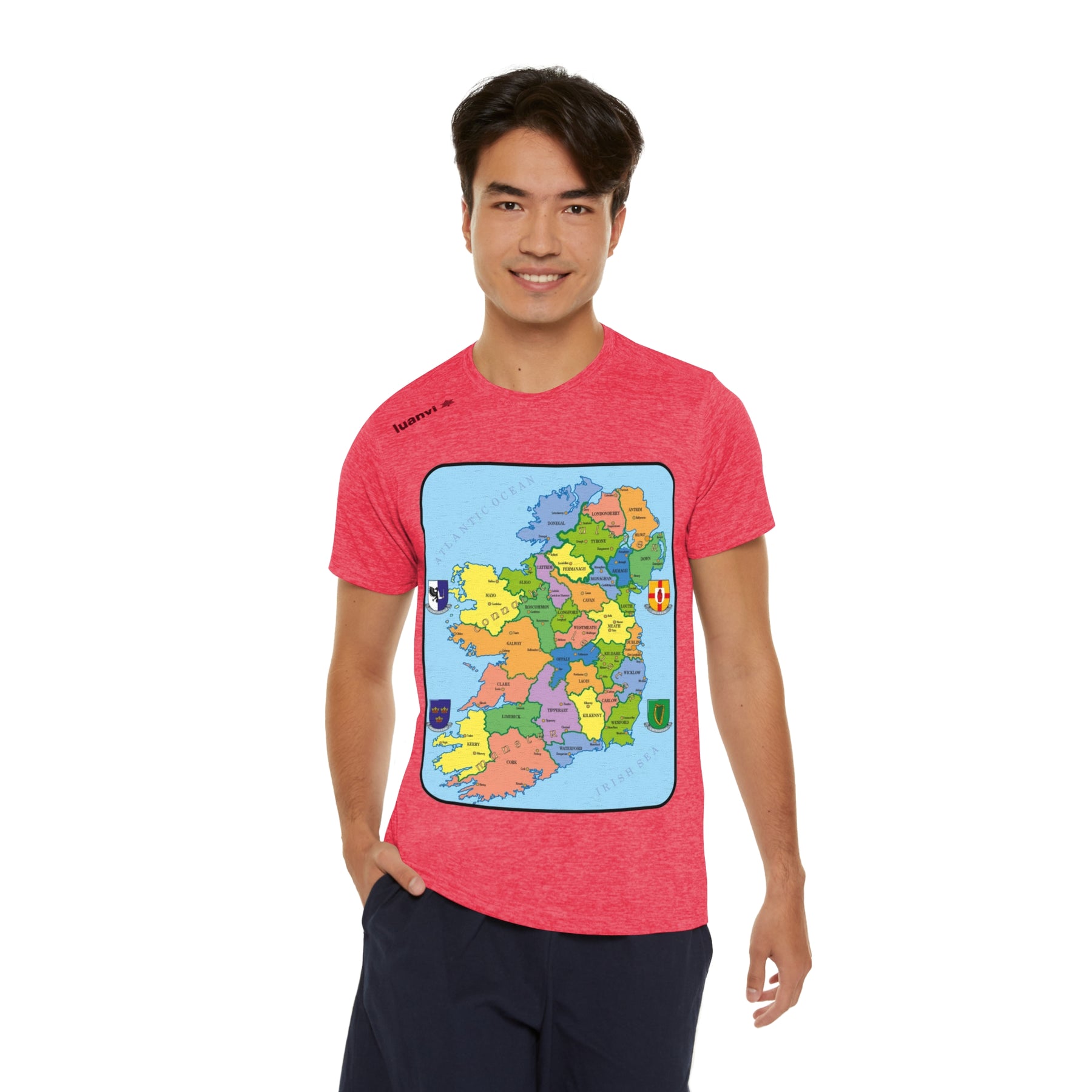 Map of Ireland Sports  T-shirt