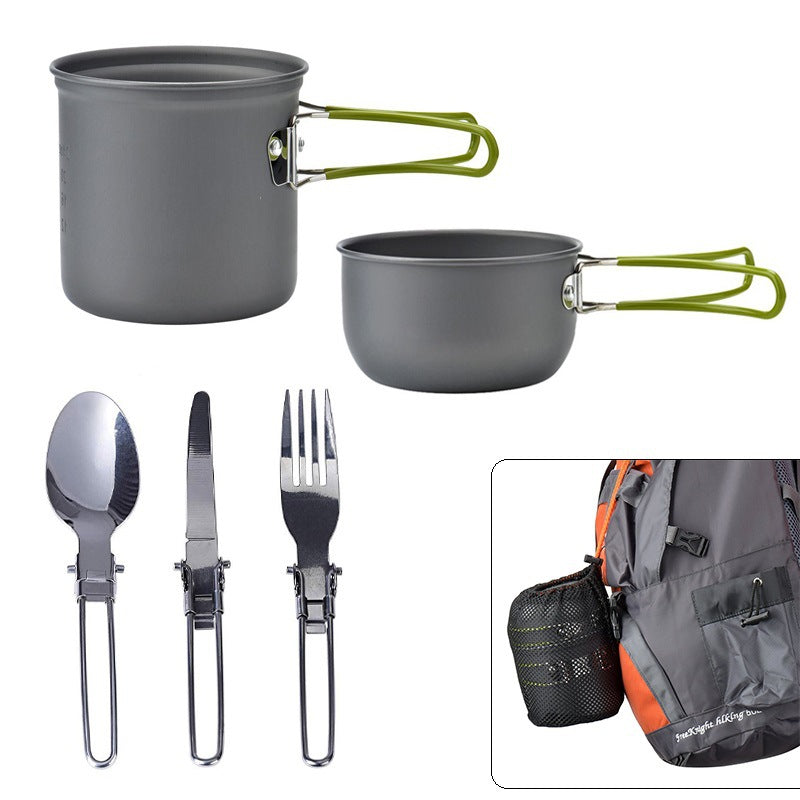 CelticPeaks Outdoor portable camping cookware with tableware DS-101