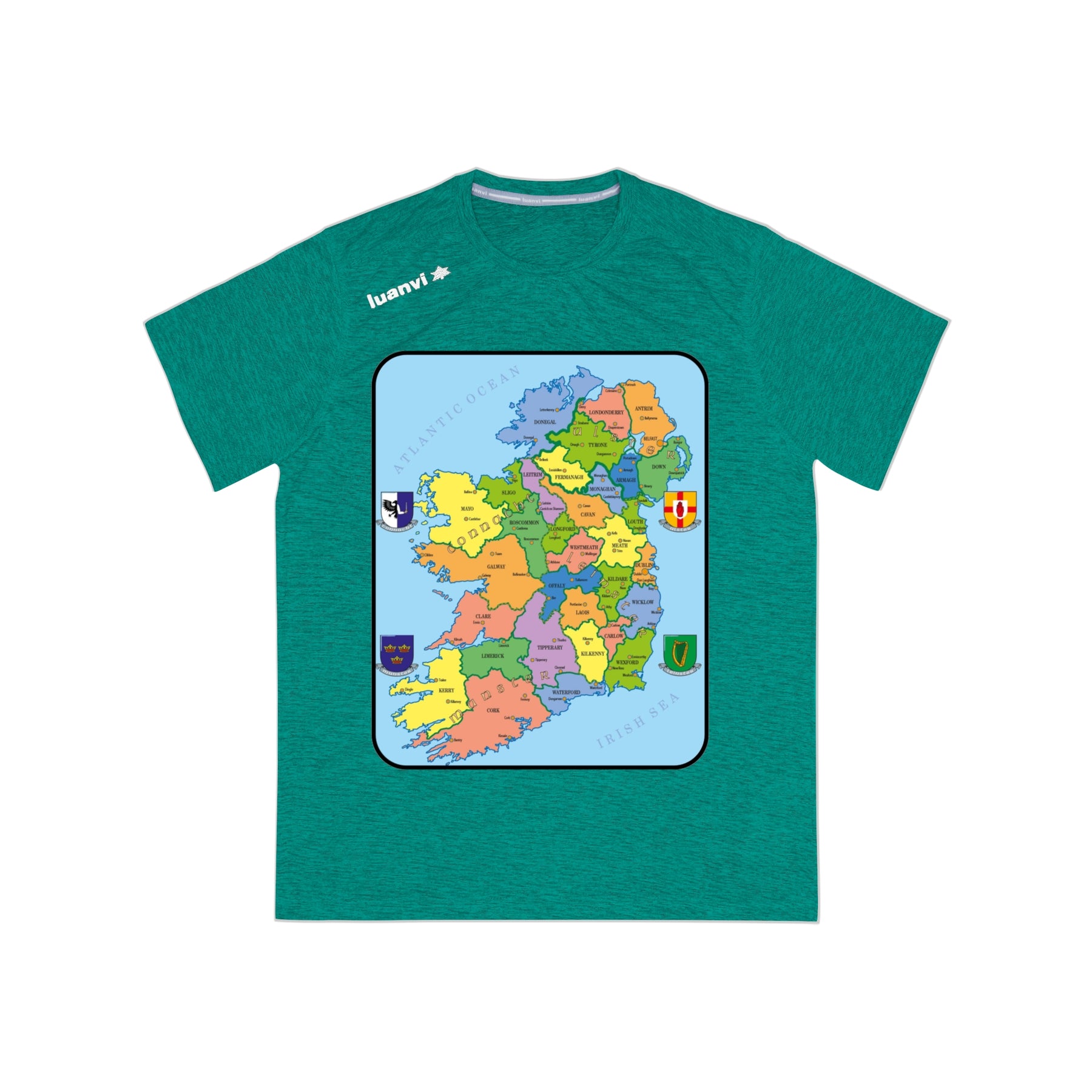 Map of Ireland Sports  T-shirt