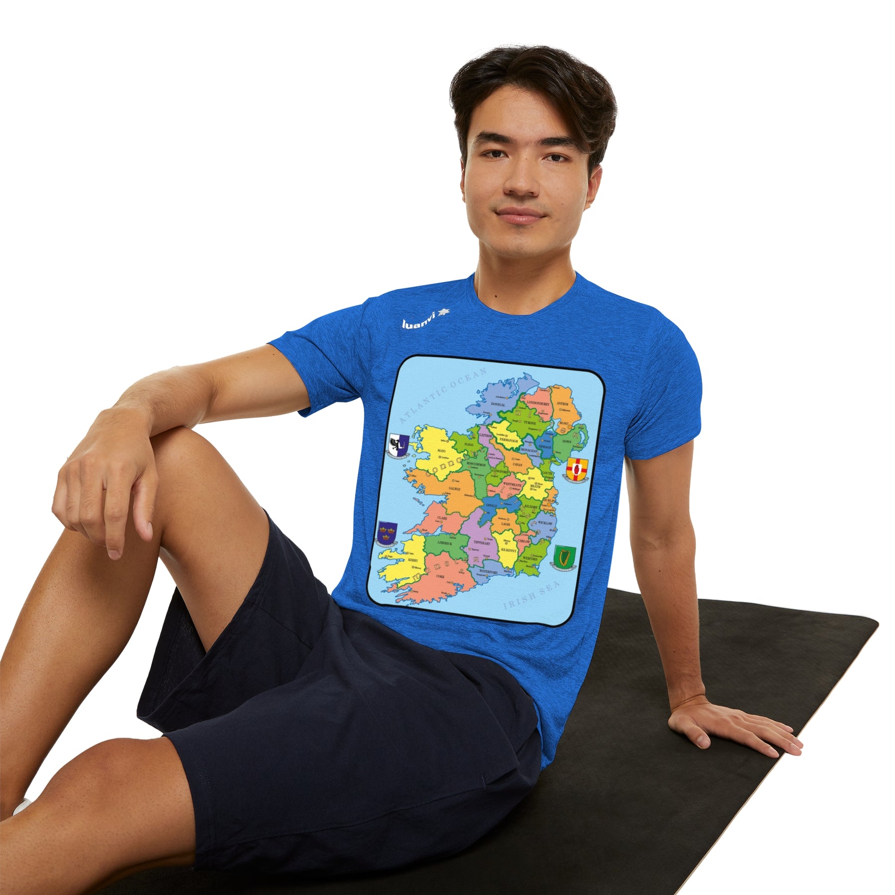 Map of Ireland Sports  T-shirt