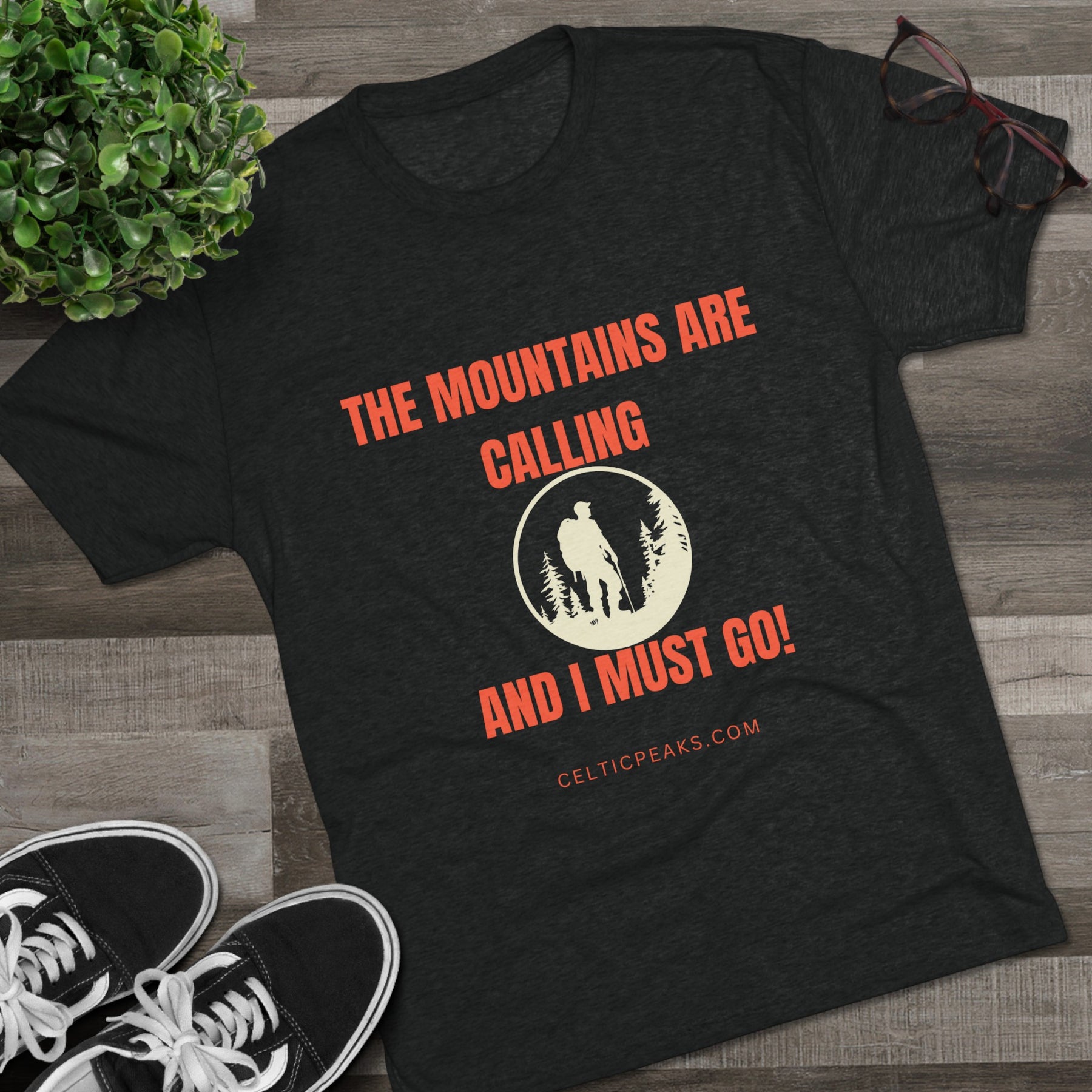 The Mountains Are Calling I Must Go! Crew Tee