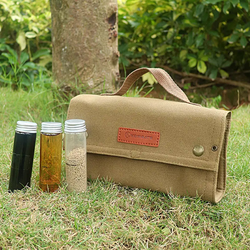 Outdoor Seasoning Bottles Set with Storage Bag