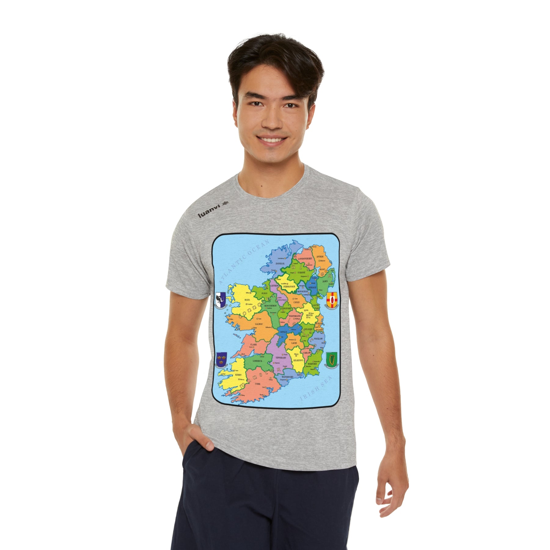 Map of Ireland Sports  T-shirt