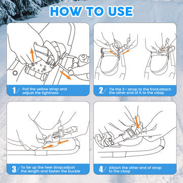 Funwater 19'' Kids Lightweight Snowshoes - Aluminium Alloy Anti-Slip Adjustable with Tote Bag & Trekking Poles