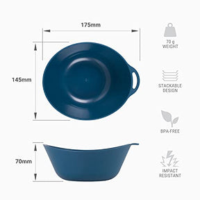 Lifeventure Ellipse Reusable 4-Piece Tableware