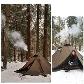 1 Man Tipi Hot Tent with Stove Jack for Winter Camping