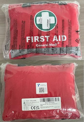 General Medi First Aid Kit -309 Pieces- Reflective Bag Design - Including Eyewash, Bandages, Moleskin Pad and Emergency Blanket  - Perfect for Travel, Hiking and Camping