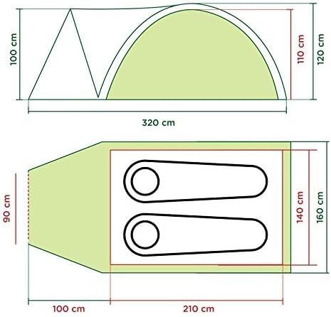 Coleman Tent Darwin | 2 Person Compact Dome Tent |