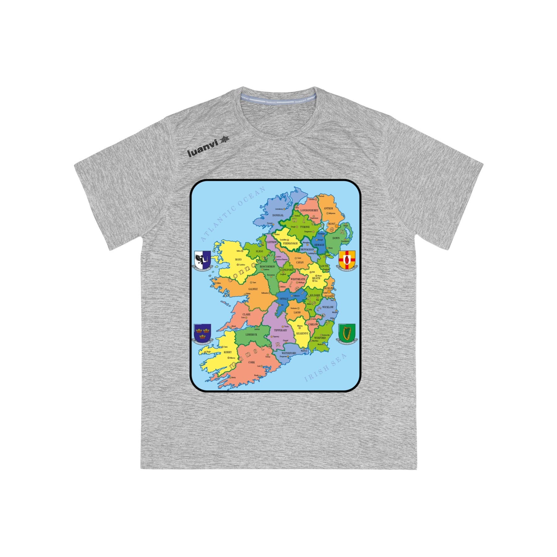 Map of Ireland Sports  T-shirt