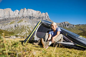 Coleman Bedrock 2 Tent, a compact 2 man dome tent, a light 2 person camping and hiking tent, 100% water-proof, sewn in groundsheet, a compact and light trekking tent which can be put up quickly