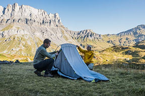 Coleman Bedrock 2 Tent, a compact 2 man dome tent, a light 2 person camping and hiking tent, 100% water-proof, sewn in groundsheet, a compact and light trekking tent which can be put up quickly