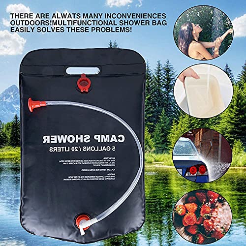 VABNEER Camping Shower Bag 20L Solar Shower Bag