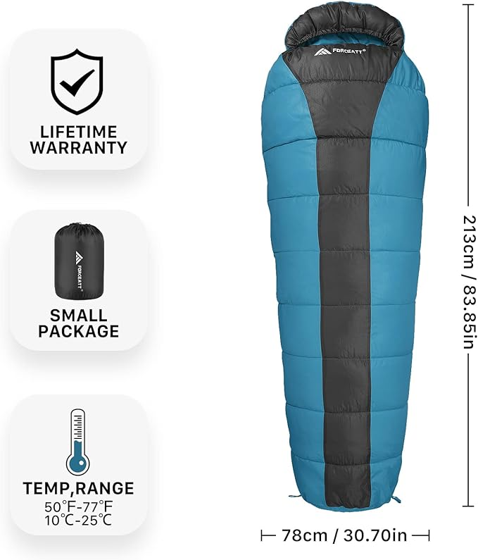 Forceatt sleeping bag for adults