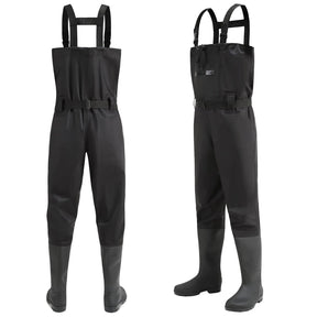 BluAqua Heavy-Duty Waders - Waterproof Fishing Waders with Boots & Adjustable Straps