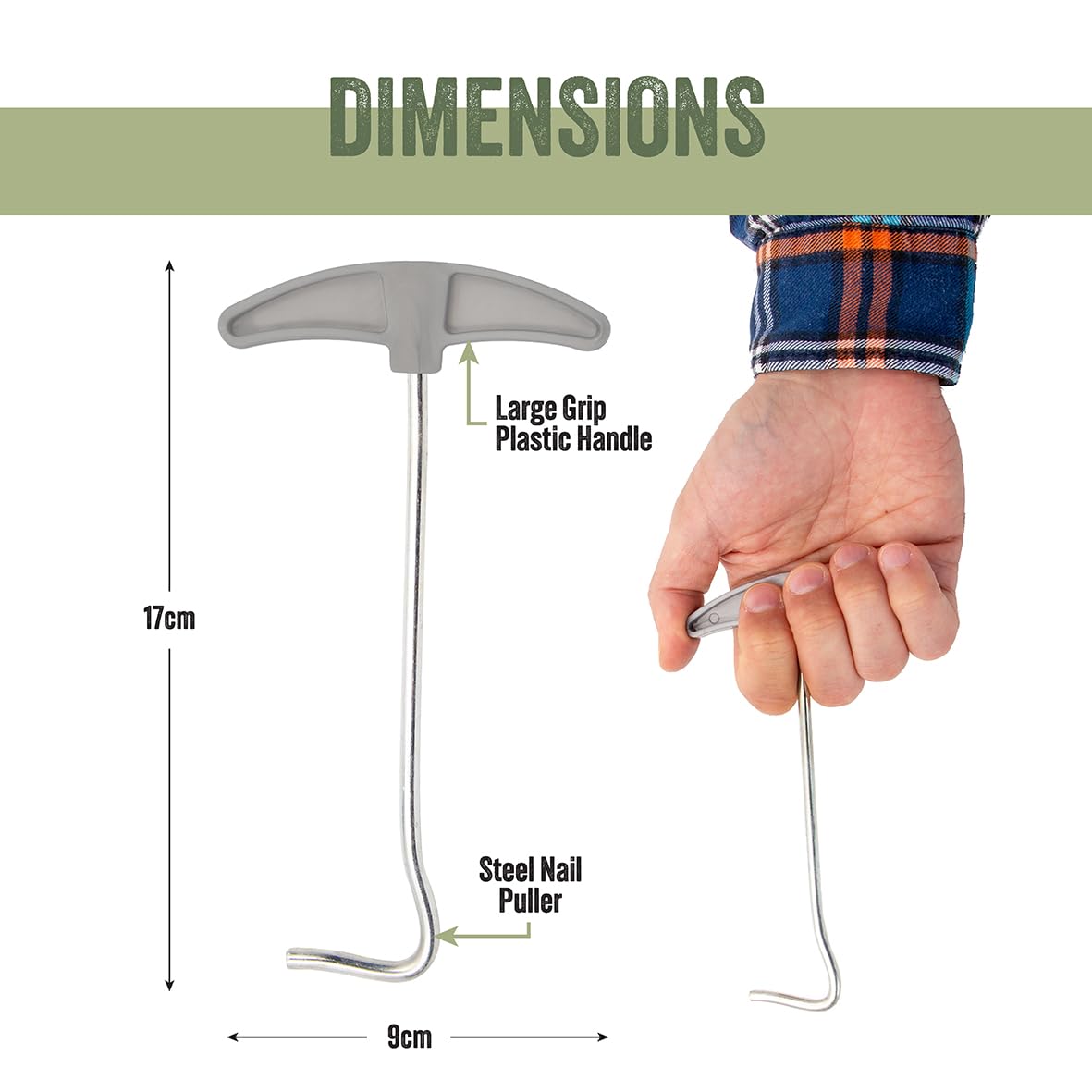 Milestone Camping 20410 Tent Peg Extractor