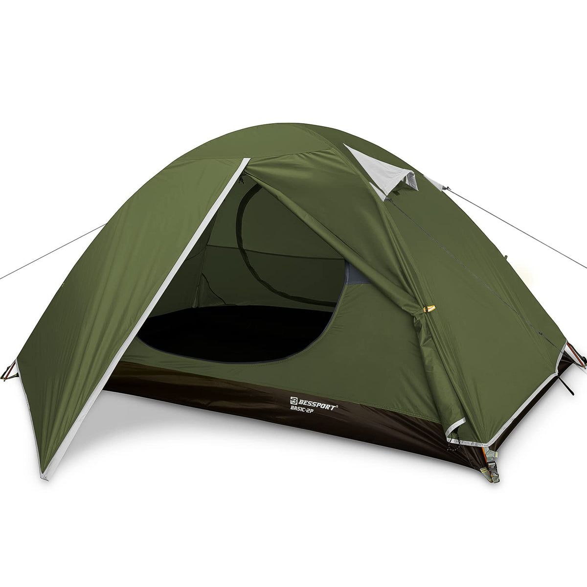 Bessport Camping Tent 2 Person Tent Waterproof Two Doors