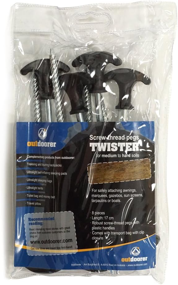 Twister by Outdoorer, hard ground pegs