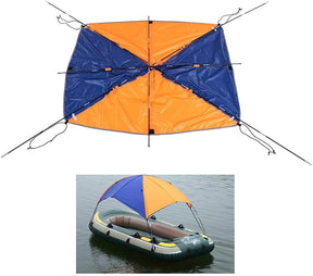 Floving 4-5 People Dinghy Sunshade Inflatable Boat Sailing Canopy Awning