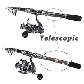 Sougayilang Telescopic Fishing Rod and Reel Combo – With Carry Bag and Essential Accessories