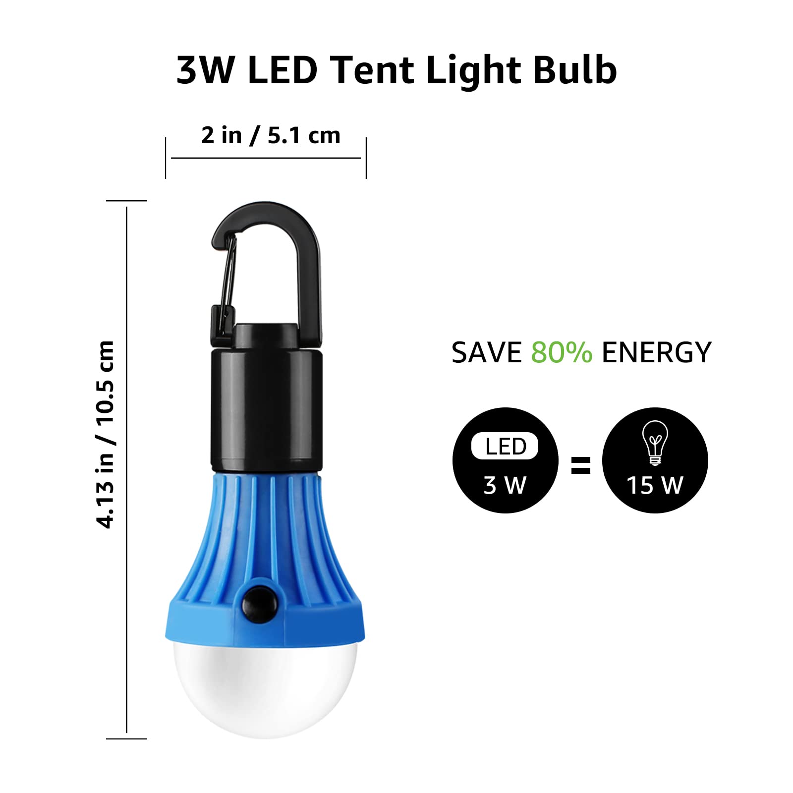 Lepro Camping Lights, Battery Powered Tent Lights,  (AAA Battery Included)