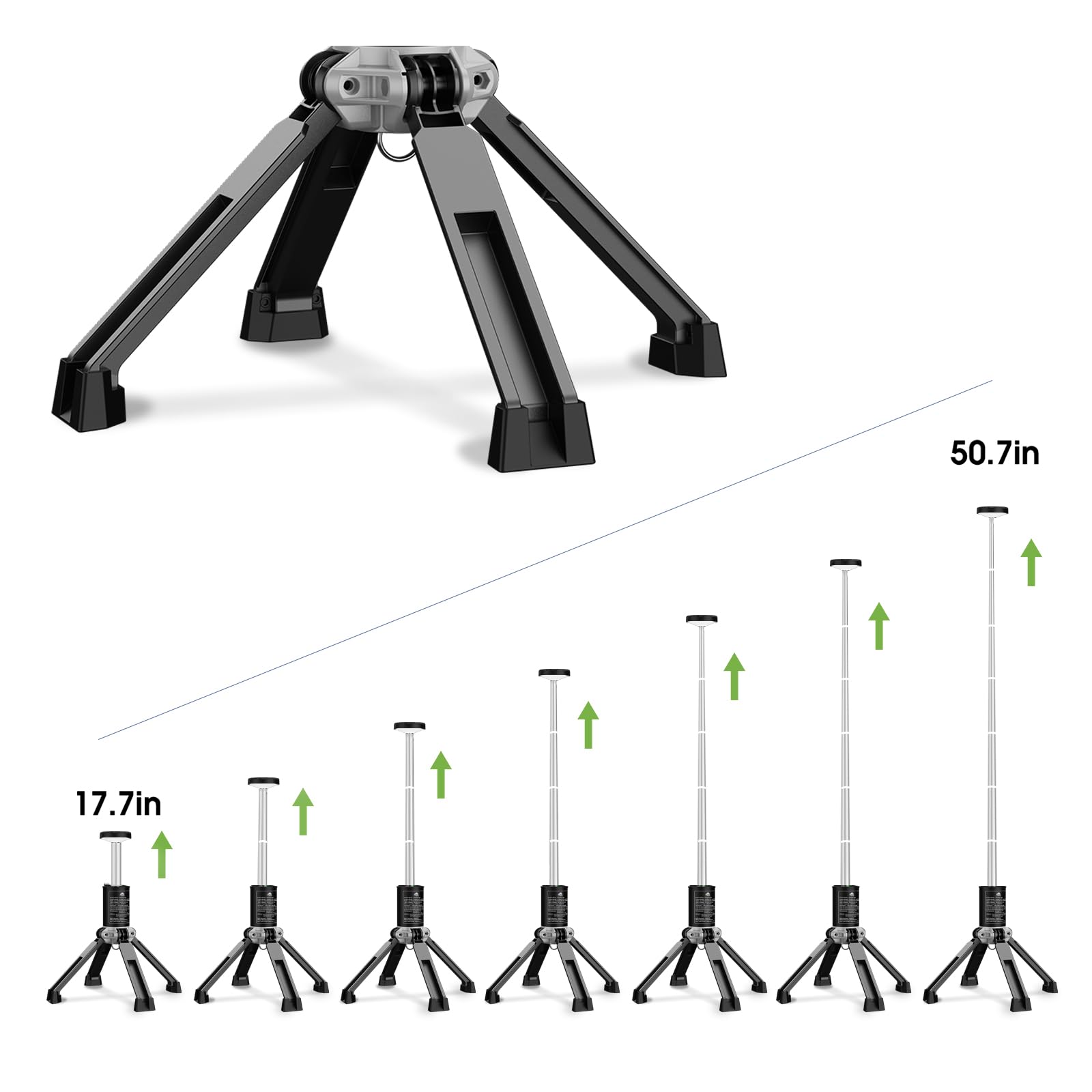 MTRVR Rechargeable Telescopic Camping Light