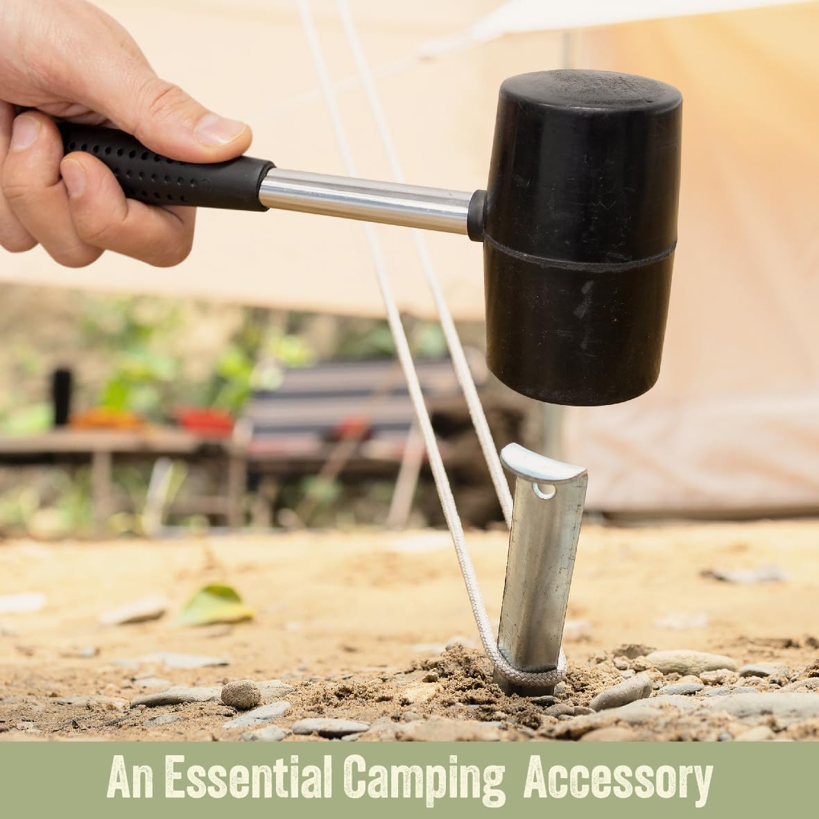 Milestone Camping 20420 12oz Rubber Mallet