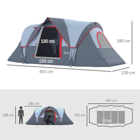 Outsunny Family  Dome Camping Tent