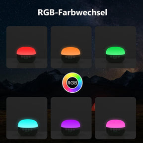 LED-Campinglampe mit RGB-Farbwechsel 