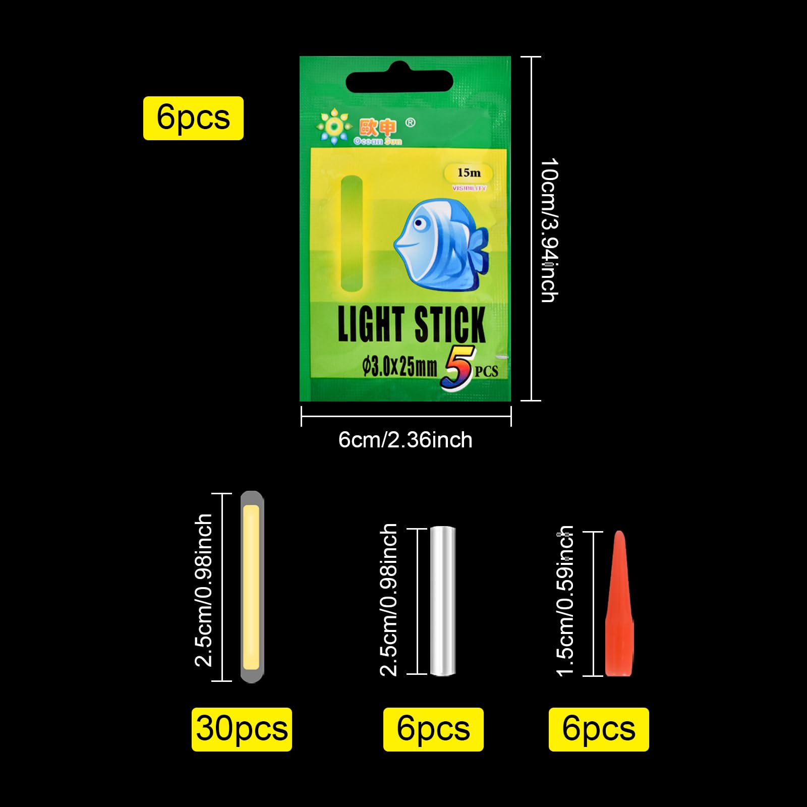 DEARBAG Green Glow Sticks