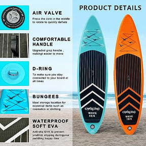 SUP Inflatable Stand Up Paddle Board 10'6"