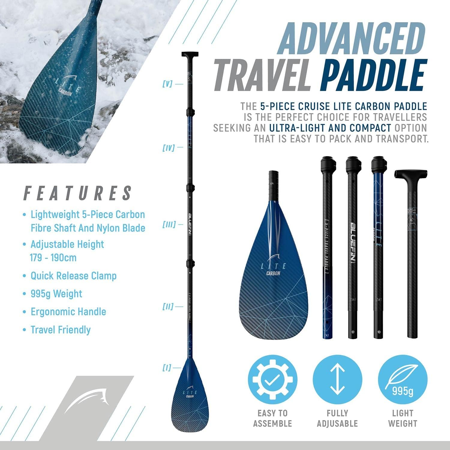 Bluefin Cruise Lite SUP Paddle Board Kit