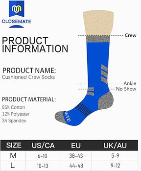 Closemate 5 Pairs Men's Outdoor Sport Socks