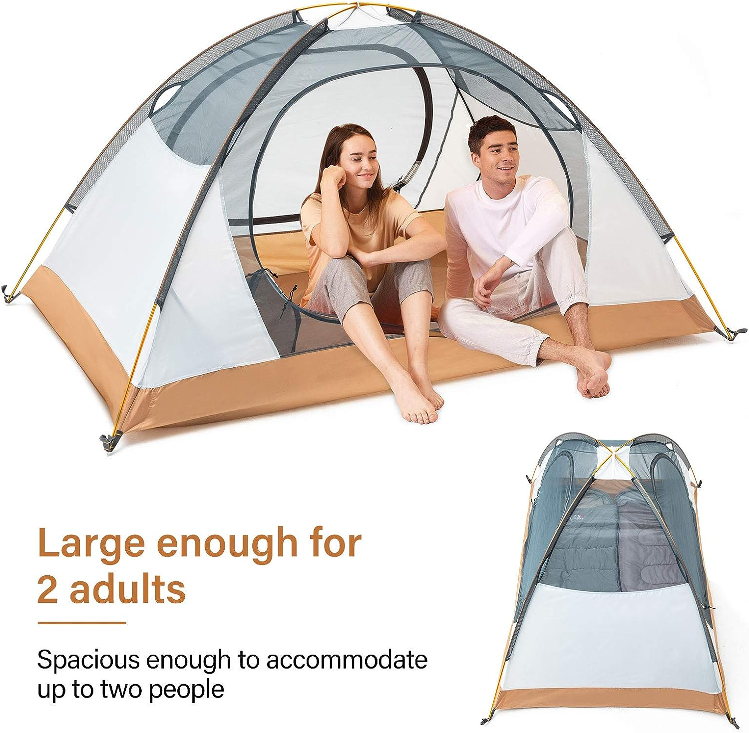 ISINNA 2 Person Camping Tent