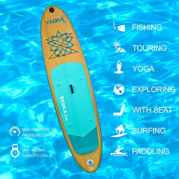 YASKA Inflatable Stand Up Paddle Board!