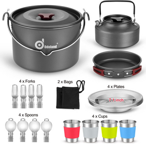 Odoland Camping Cookware Set!