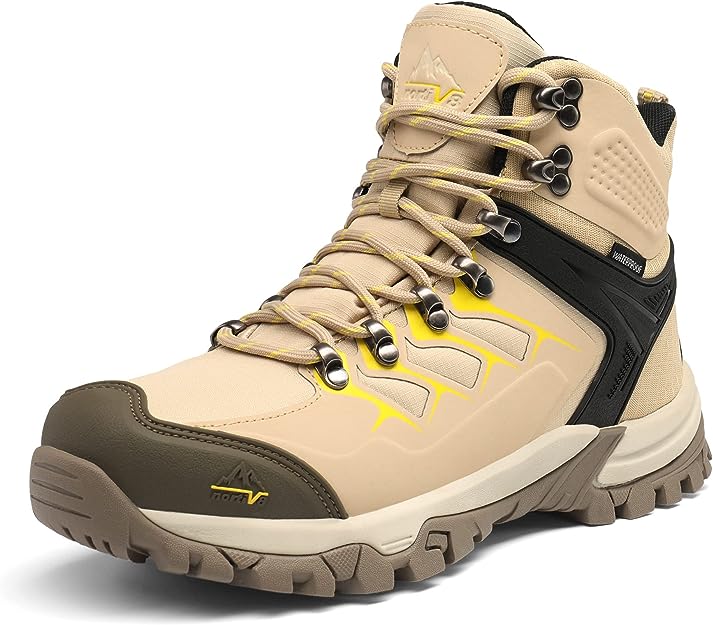 NORTIV 8 Waterproof Hiking Shoes for Women, Breathable, Waterproof, and Non-Slip