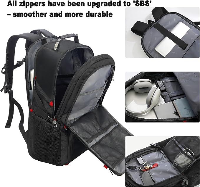 18,4-Zoll-Rucksack mit Schuhfach und USB-Ladeanschluss, 