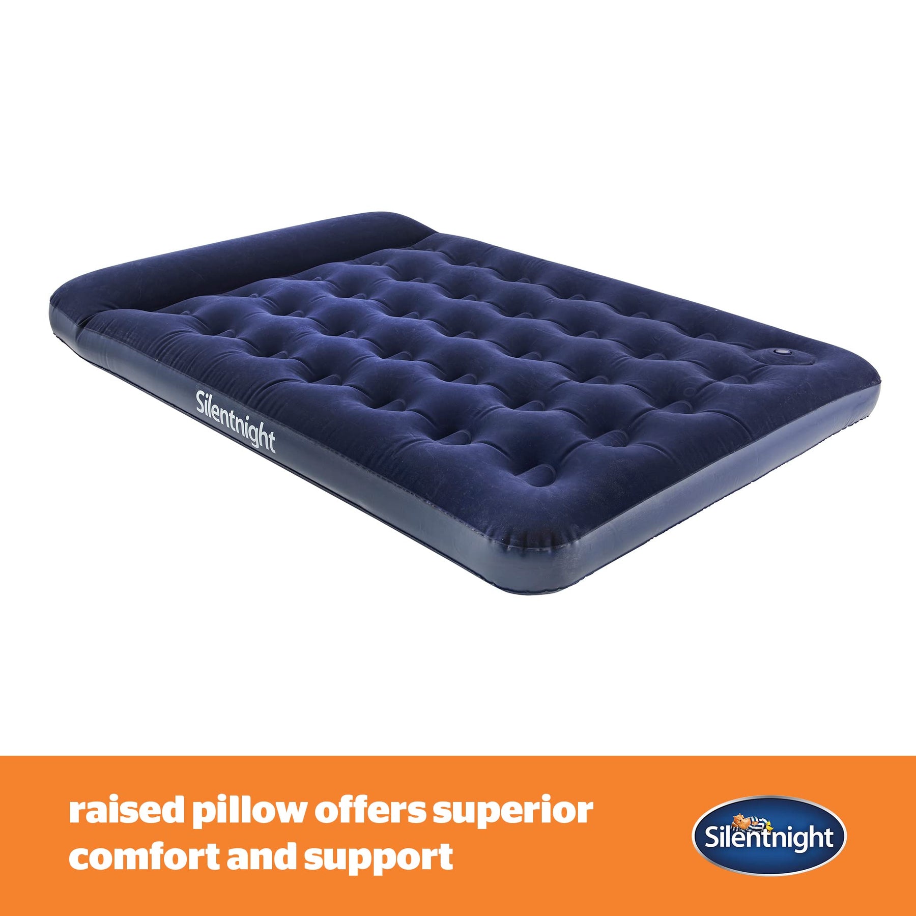 Silentnight Double Air Bed with Buil-In Foot Pump