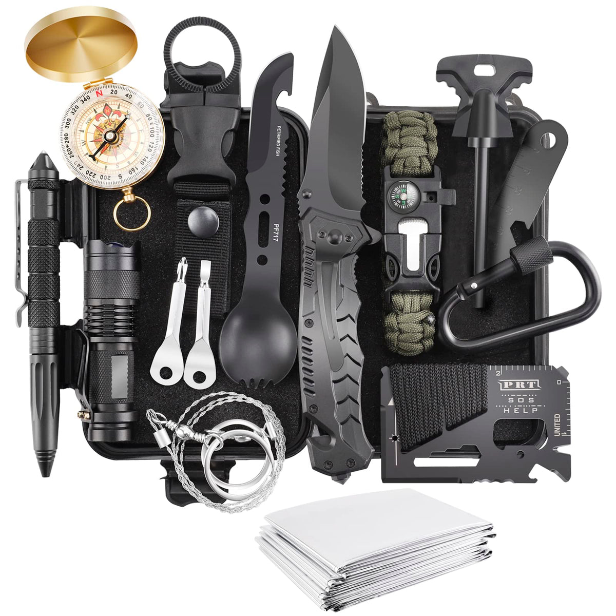 Verifygear 17-in-1 Survival Kit: Your Ultimate Outdoor Companion!