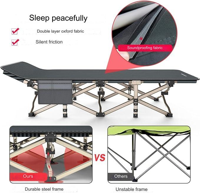 ATORPOK SHOP Sturdy Folding Camping Bed