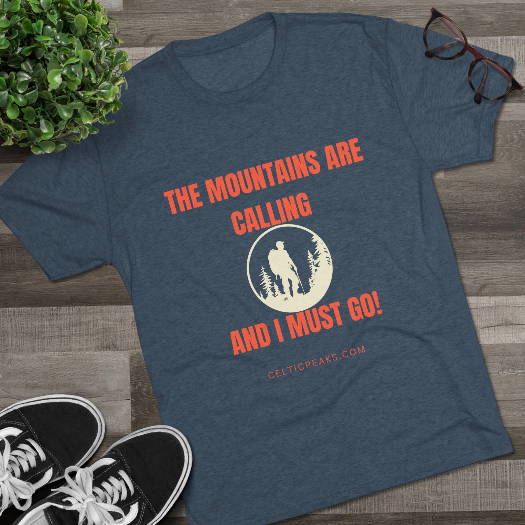 The Mountains Are Calling I Must Go! Crew Tee