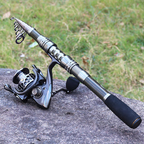 Sougayilang Telescopic Fishing Rod and Reel Combo – With Carry Bag and Essential Accessories