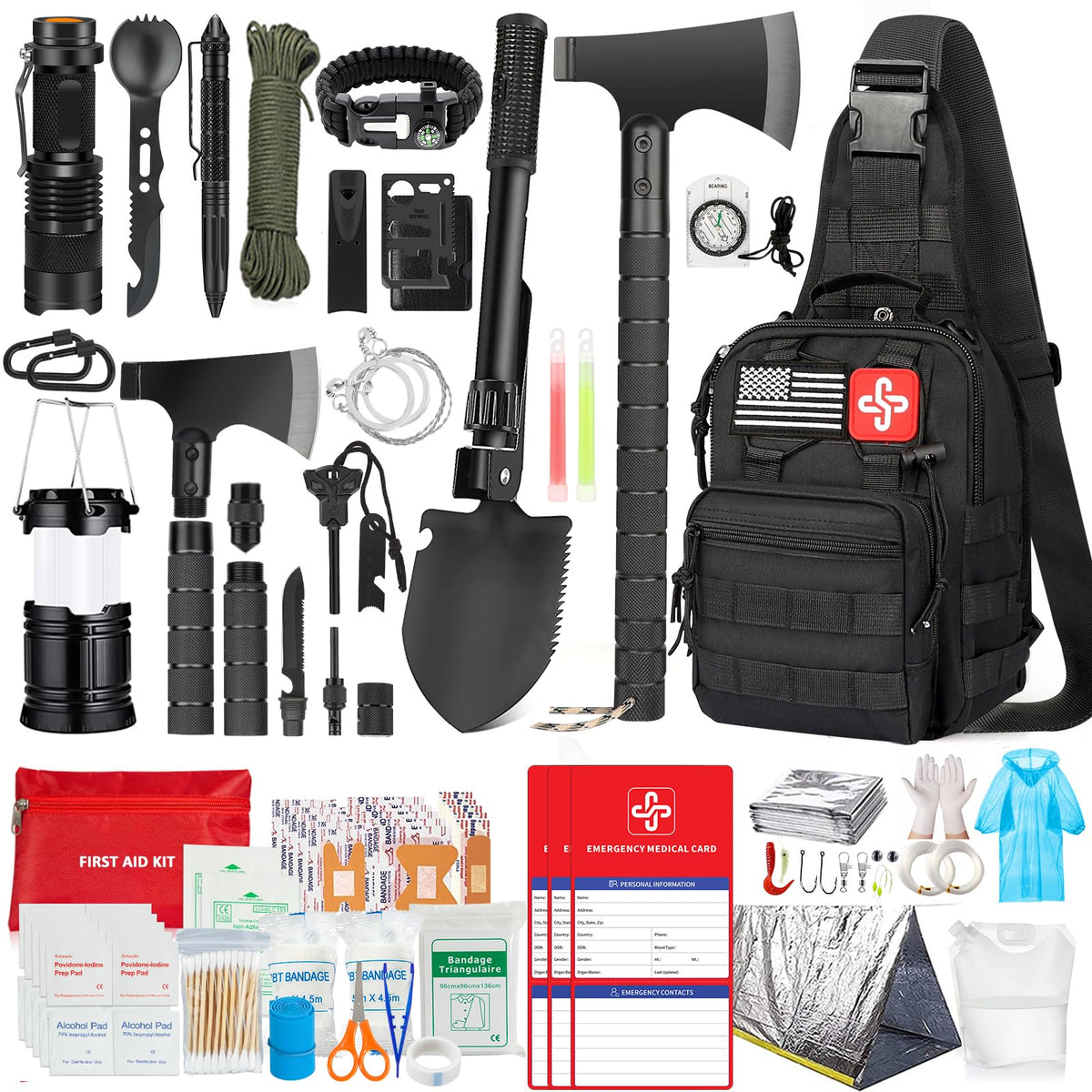 RIKOJUXI 262-Piece Survival Kit: Your Family’s Ultimate Safety Net!