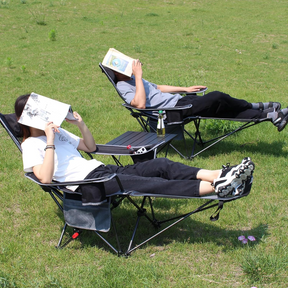 POEPORE Foldable Camping Chair with Footrest!