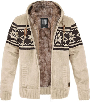 Taylor Norwegian Cardigan with Fur