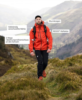 RevolutionRace Cyclone Rescue Jacket, Men's Jacket, Ventilated and Waterproof Jacket for Hiking