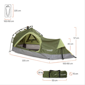 Lumaland Where Tomorrow Solo Tent – Green