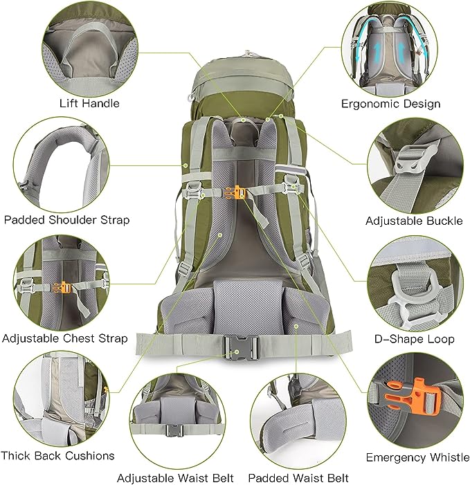 Night Cat Hiking Backpack  70L